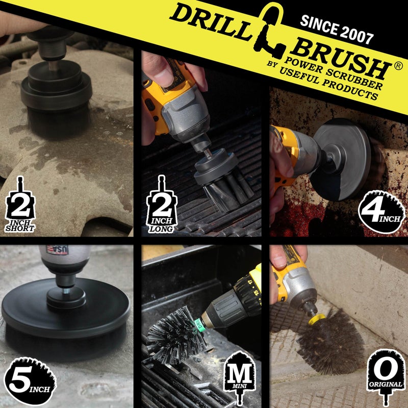 Drillbrush The Ultimate No-Wire Grill Brush Kit - BBQ Accessories - Drill Brush - Rust Remover - Cast Iron Skillet - Grill Cleaner - BBQ Brush - Grill Accessories - Grill Scraper - Electric Smoker - Gas Grill - Image 2